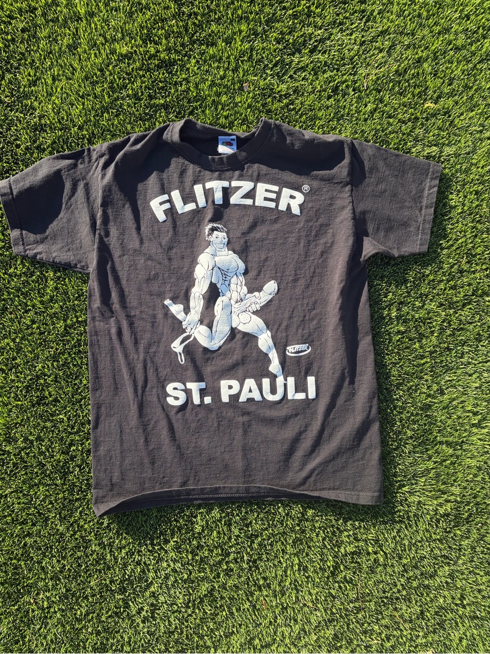 Fruit of the Loom Black St. Pauli Flitzer Graphic Tee